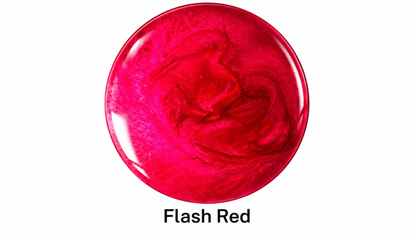 Pigment métallique Flash Red pour résine époxy