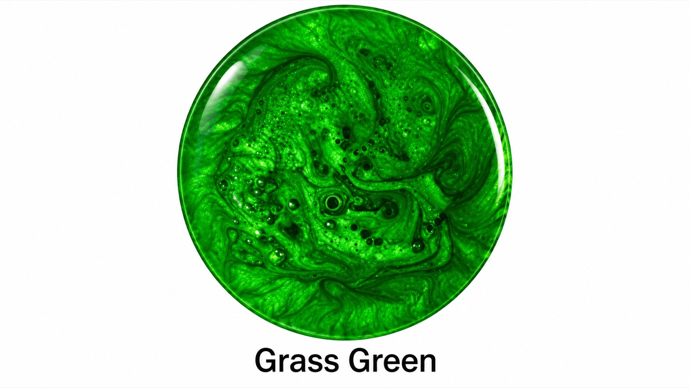Pigment métallique Grass Green pour résine époxy