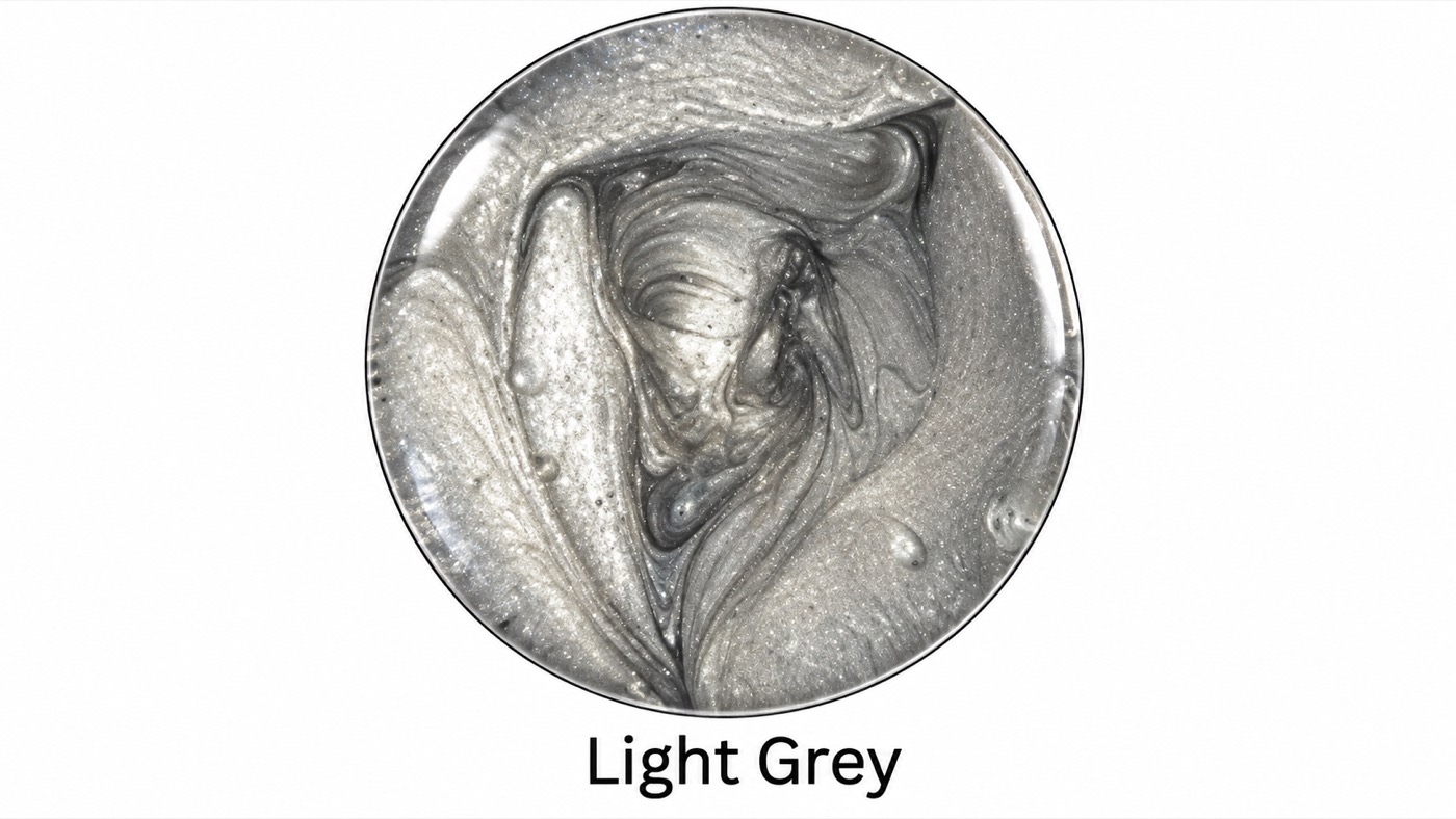 Pigment métallique Light Grey pour résine époxy