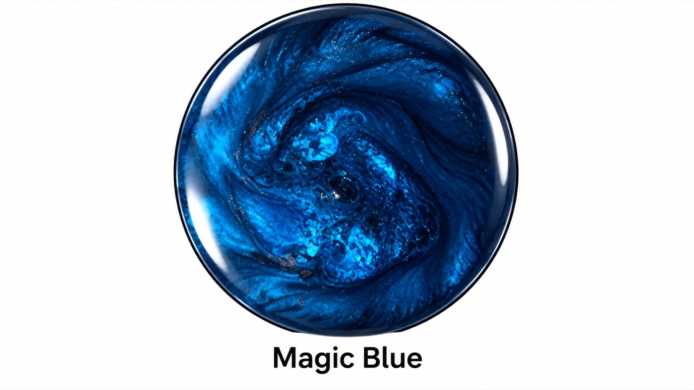 Pigment métallique Magic Blue pour résine époxy