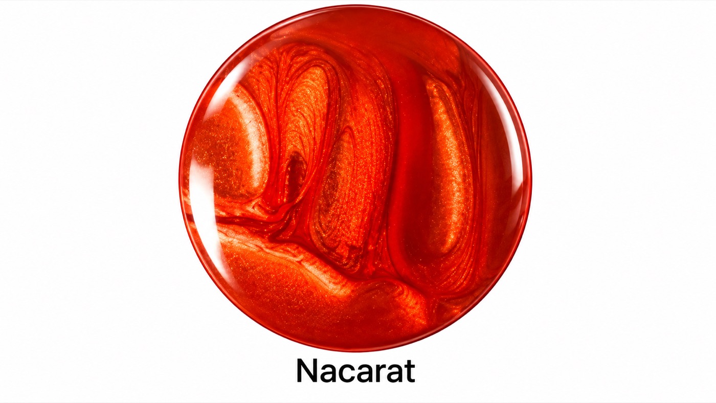 Pigment métallique Nacarat pour résine époxy