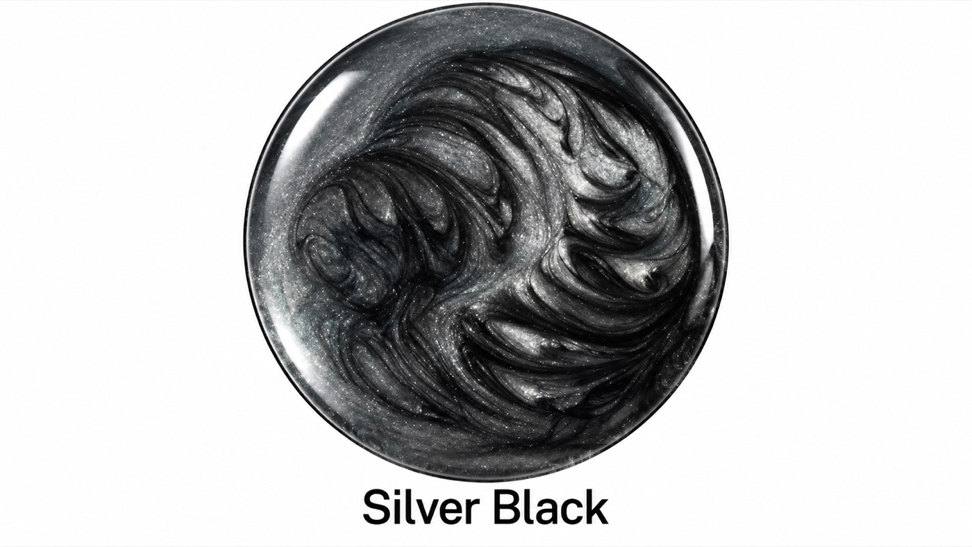 Pigment métallique Silver Black pour résine époxy